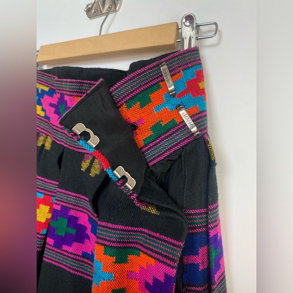 Vintage 1970s Anthony‎ Muto for Saz II Wool Skirt – Boho Folk Artisan Woven - Picture 11 of 15
